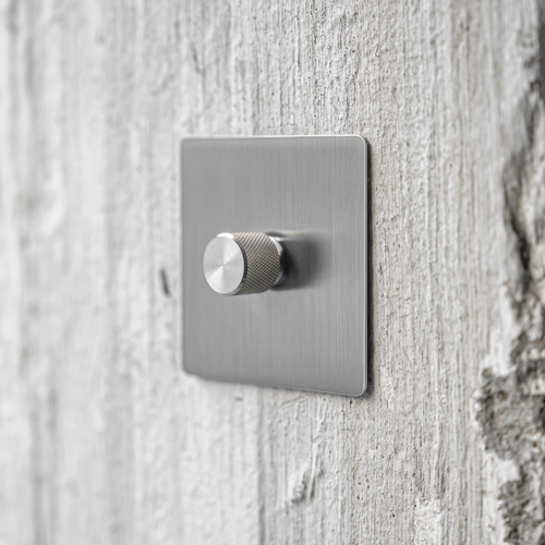 0-10V dimmer - Solid Stainless Steel 1-4 Gang