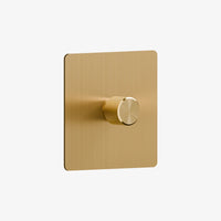 Multiway dimmer - Solid Brushed Brass 1-4 Gang