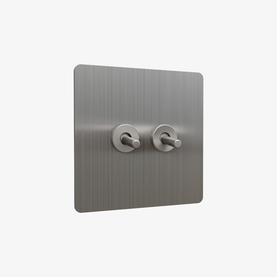 Zigbee Smart Toggle Light Switch-Stainless Steel 1-4 Gang