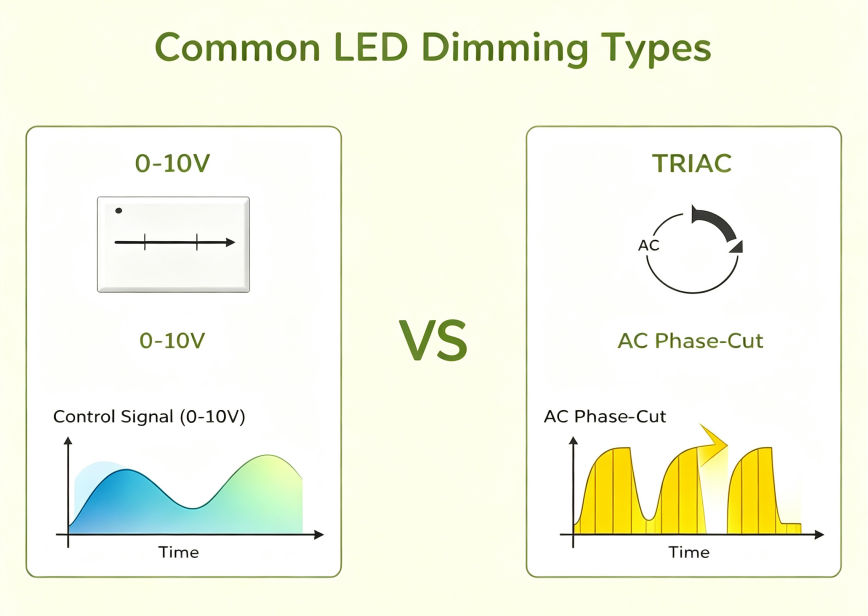 What Are the Differences Between 0-10V Dimming and TRIAC Dimming?