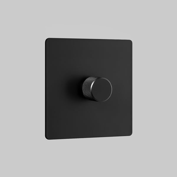 0-10V dimmer - Black steel 1/2/3/4 Gang