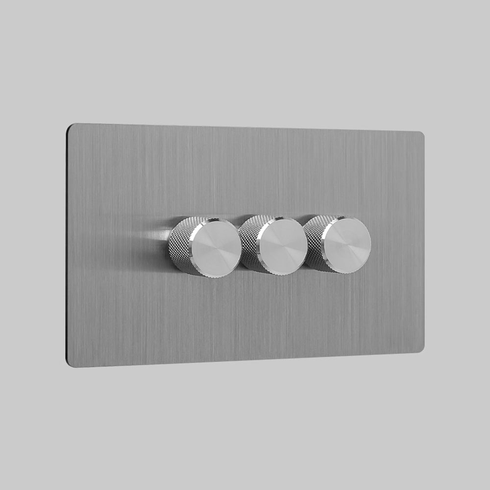 3_Gang(steel 3 gang dimmer switch 0-10v)