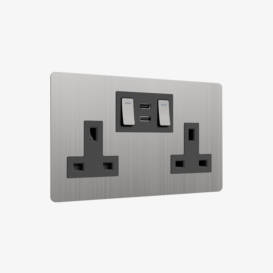 Zigbee Smart Sockets-Stainless Steel