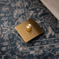 brushed brass 1 gang led dimmer switch multiway