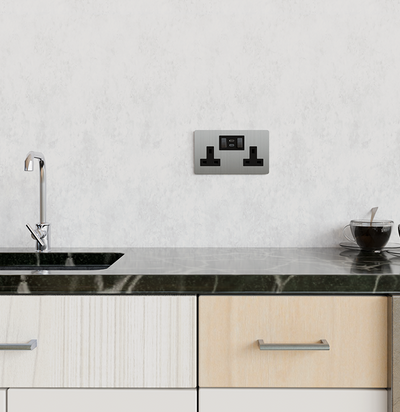 Zigbee Smart Sockets-Brushed Brass