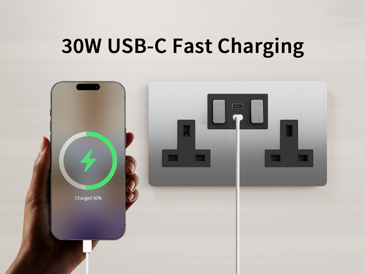 30W USB-C Fast Charging