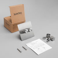 multiway steel 2 gang led dimmer