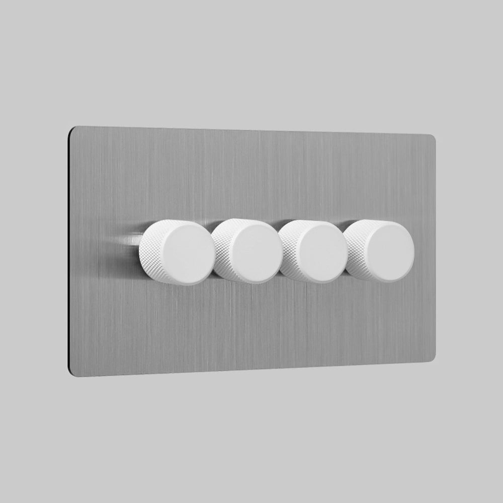 steel 4 gang dimmer switch 250W