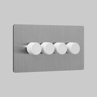 steel 4 gang dimmer switch 400W