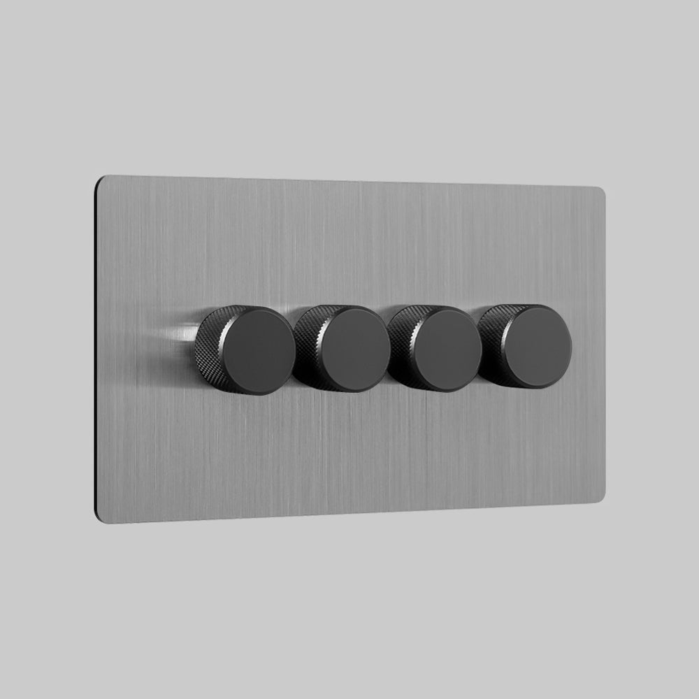 luxury brushed steel dummy dimmer intermediate