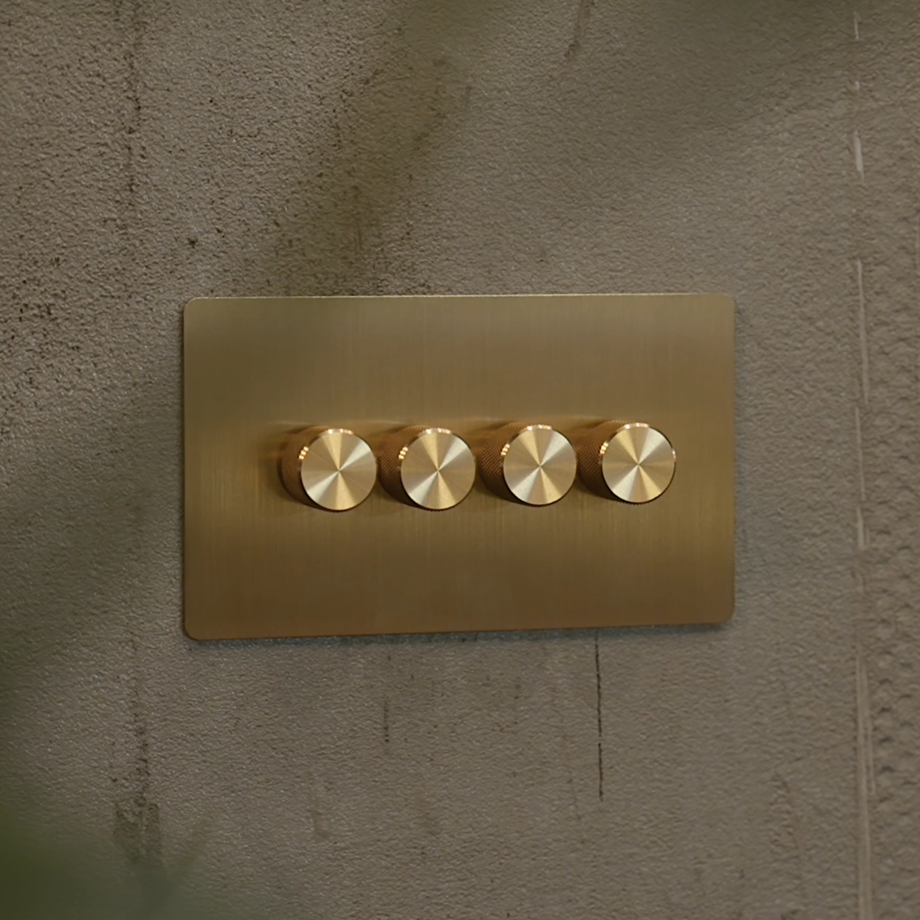 brass 4 gang 0-10v led dimmer