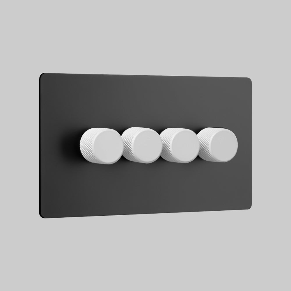 400W_4_Gang_White(4 gang dimmer switch 400W)