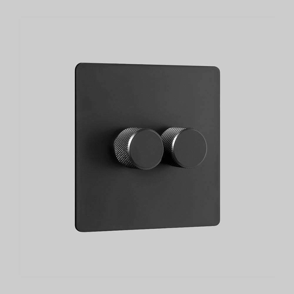 2_Gang(2 gang black dimmer switch multiway)