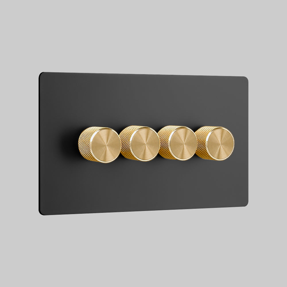 250W_4_Gang_Brass(4 gang dimmer switch 250W)