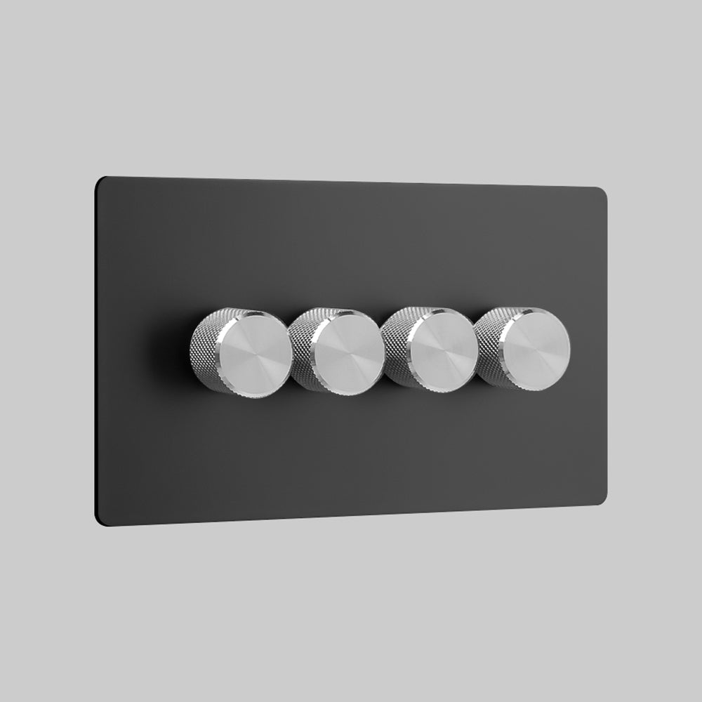 4_Gang_Steel(4 gang dimmer switch multiway)