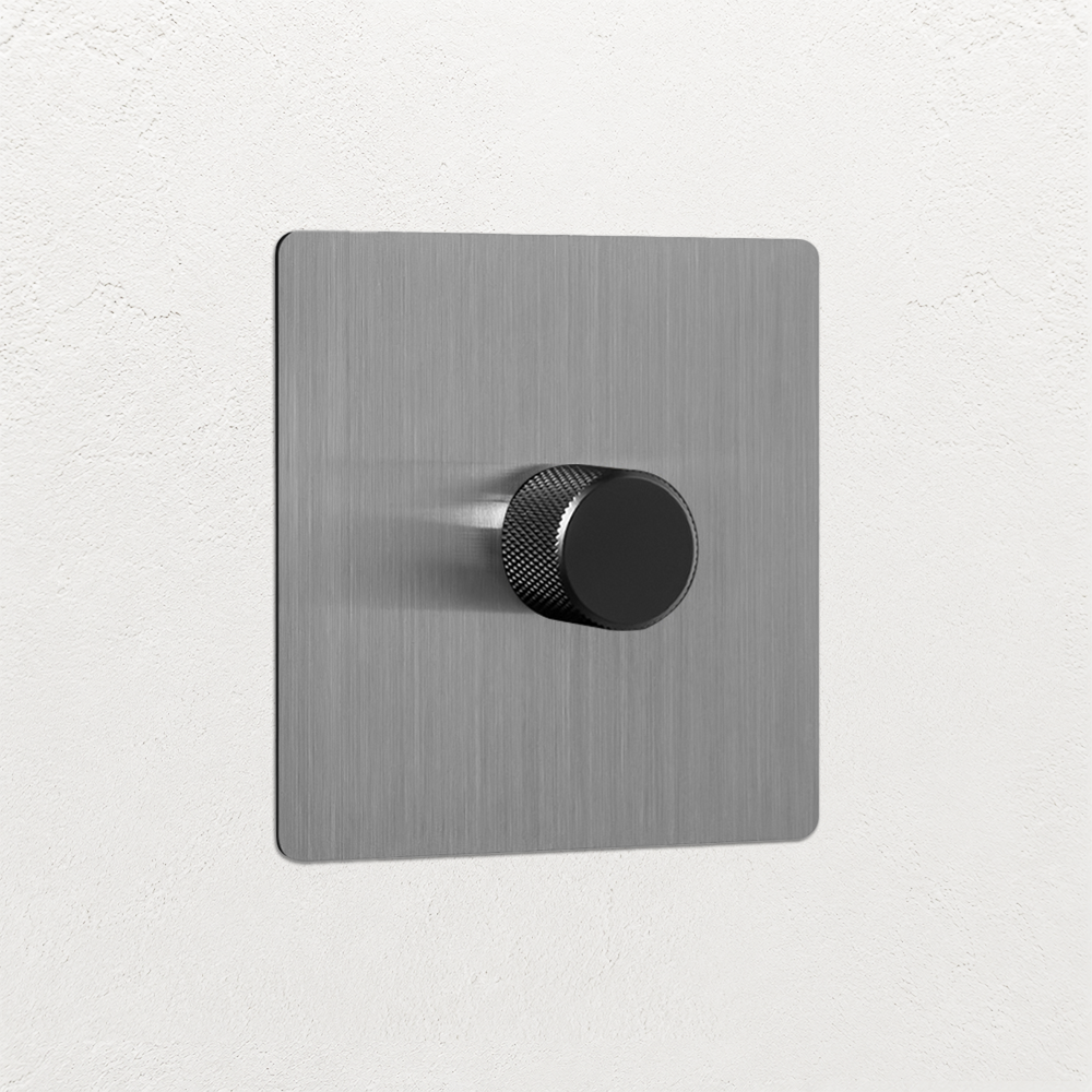 Smart Dimmer Switch - Solid Stainless Steel 1-4 Gang
