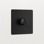 Dimmer switch - Matt Black 1-4 Gang