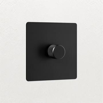 Light Switch - Matt Black 1-4 Gang