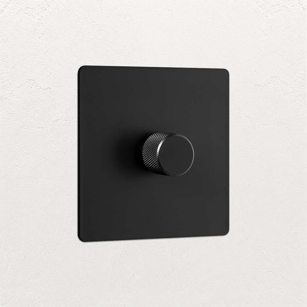 Smart Dimmer Switch - Matt Black 1-4 Gang