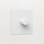 Dimmer switch - Matt White 1-4 Gang