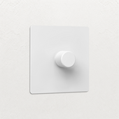 Dimmer switch - Matt White 1-4 Gang