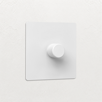 Dimmer switch - Matt White 1-4 Gang