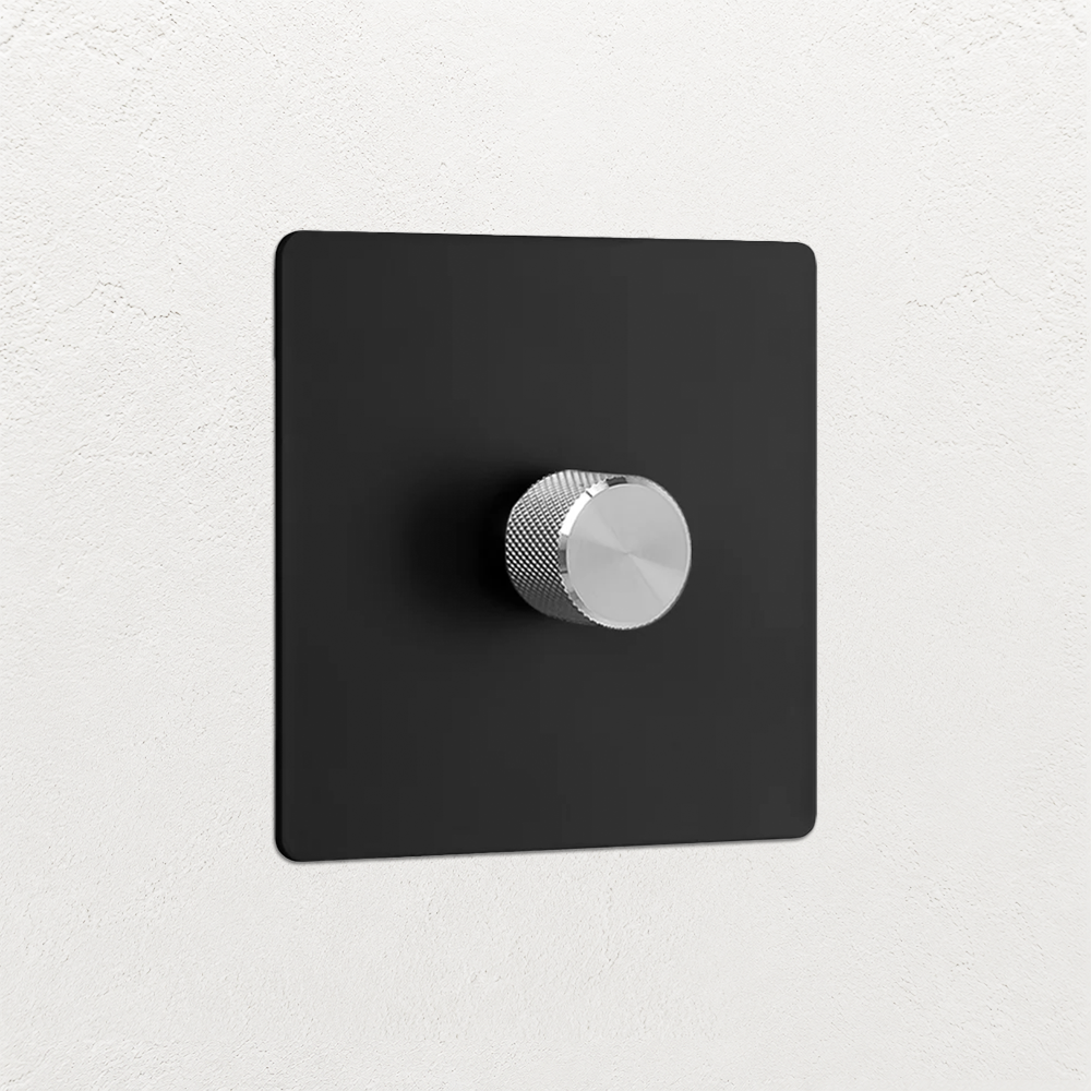 Smart Dimmer Switch - Matt Black 1-4 Gang