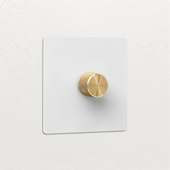 Dimmer switch - Matt White 1-4 Gang