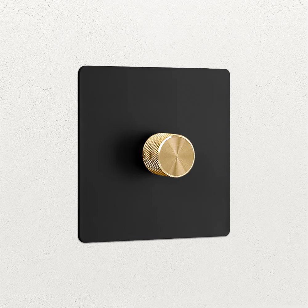 Smart Dimmer Switch - Matt Black 1-4 Gang