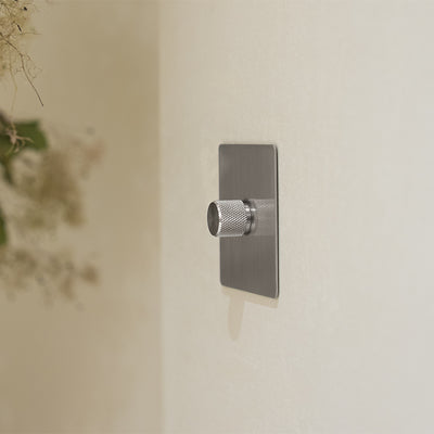 Dummy dimmer - Solid steel 1/2/3/4 Gang