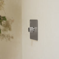 1 gang steel light switch 2 way