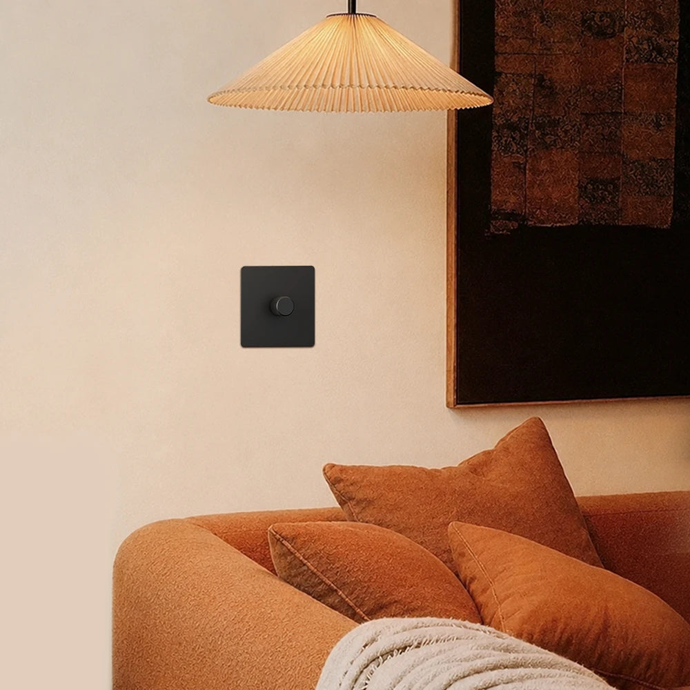 Matt Black 1-Gang Two-Way Dimmer Switch