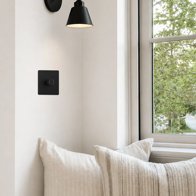Zigbee Smart Dimmer Switch - Matt Black 1-4 Gang