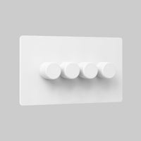 smart white 4 gang dimmer switch