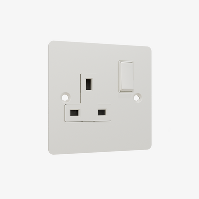 Single Socket-Matt White