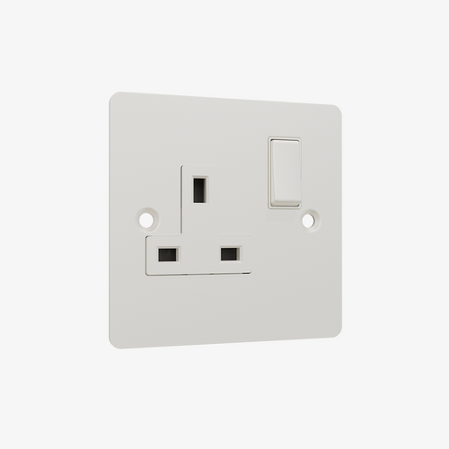 Single Socket-Matt White