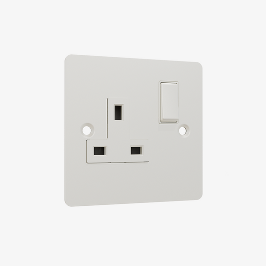 Single Socket-Matt White