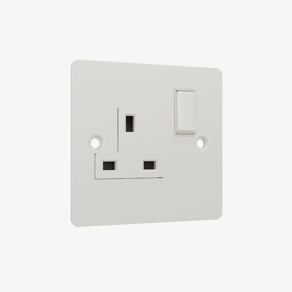 Single Socket-Matt White