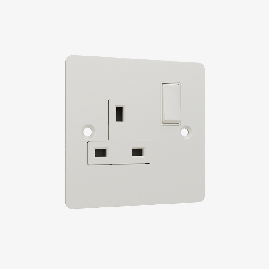 Single Socket-Matt White