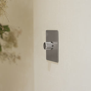 Dimmer switch - Solid steel 1/2/3/4 Gang