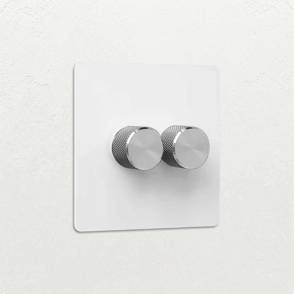 Smart Dimmer Switch - Matt White 1-4 Gang