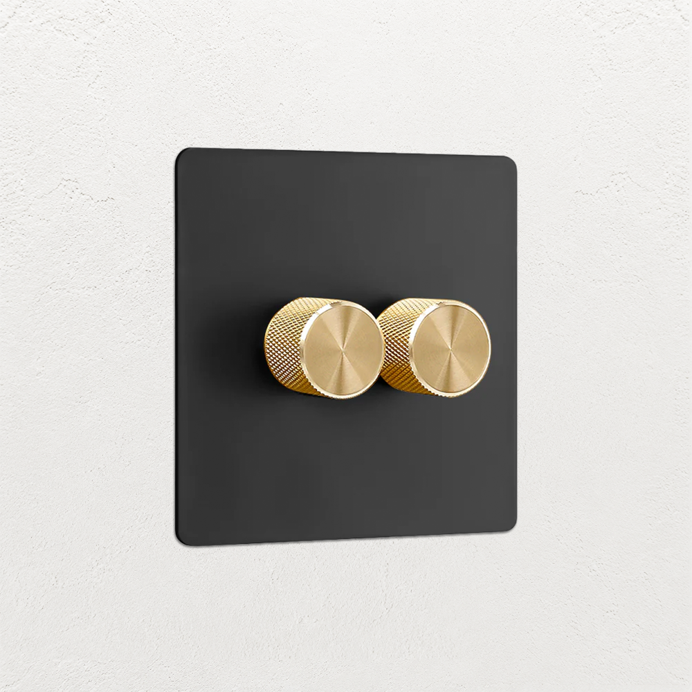Smart Dimmer Switch - Matt Black 1-4 Gang