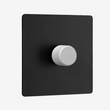 Multiway dimmer - Black steel 1/2/3/4 Gang