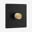 Multiway dimmer - Black steel 1/2/3/4 Gang