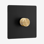 0–10V Dimmer Switch – Matt Black (1–4 Gang)