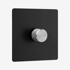 0–10V Dimmer Switch – Matt Black (1–4 Gang)