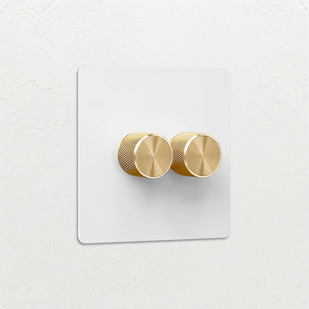 Smart Dimmer Switch - Matt White 1-4 Gang