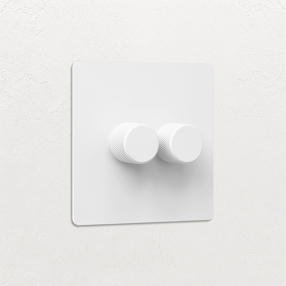 Smart Dimmer Switch - Matt White 1-4 Gang