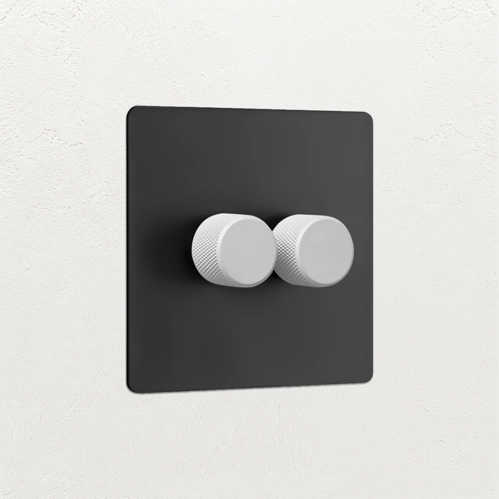 Smart Dimmer Switch - Matt Black 1-4 Gang