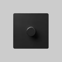 luxury 1 gang black dummy dimmer